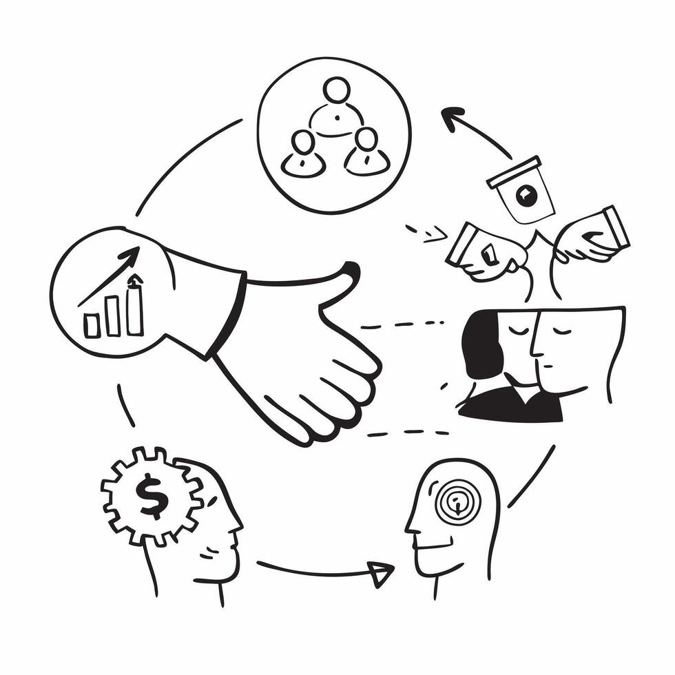 Employee with conflict resolution training concept as An employees profile blended with conflict resolution training activities symbolizing the importance of resolving conflicts in Dynamics vector