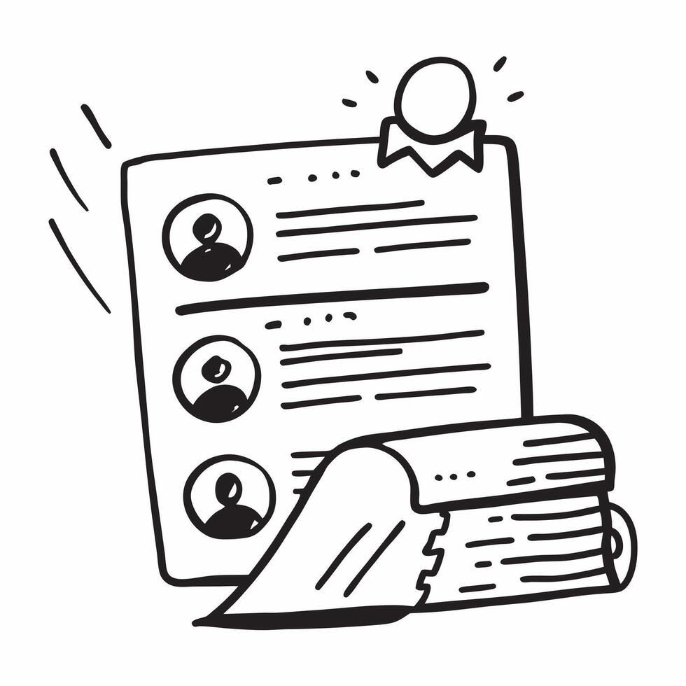 Employee with resignation letter concept as An employees profile blended with a resignation letter symbolizing voluntary departure due to layoffs Perfect for business and HR ads Dynamics vector