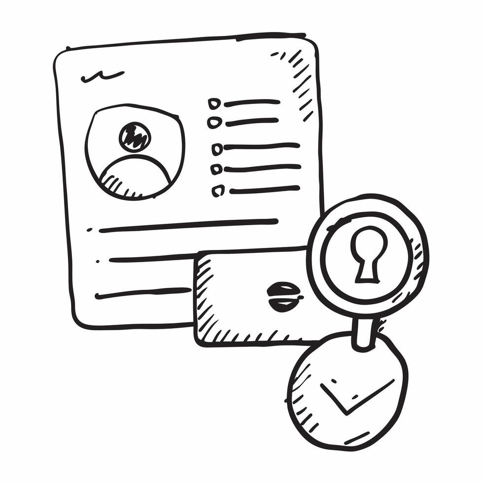 Fake profile and security key concept as A fake profile icon paired with a security key symbolizing the defense against identity theft and unauthorized access perfect for isolated Dynamics vector