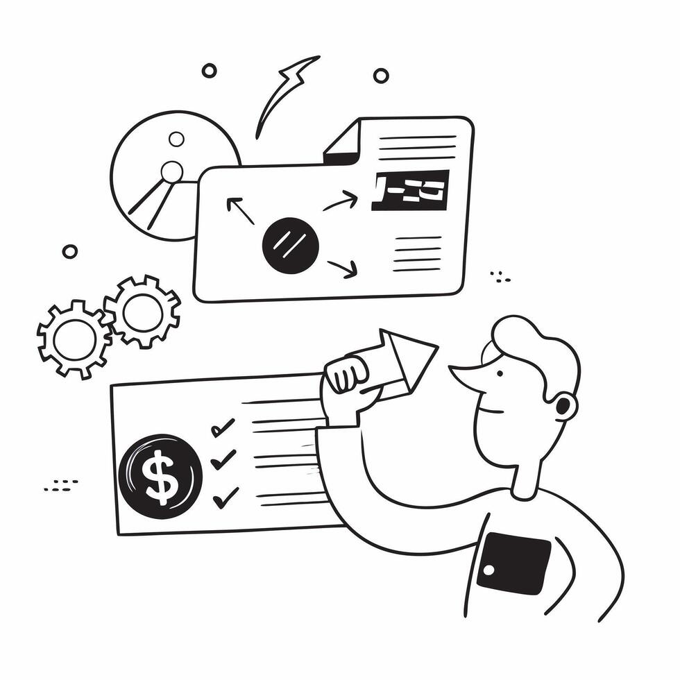 Financial advisor with AI investment concept as A financial advisors profile blended with AI investment tools representing AIs role in financial planning and investment strategies Dynamics vector