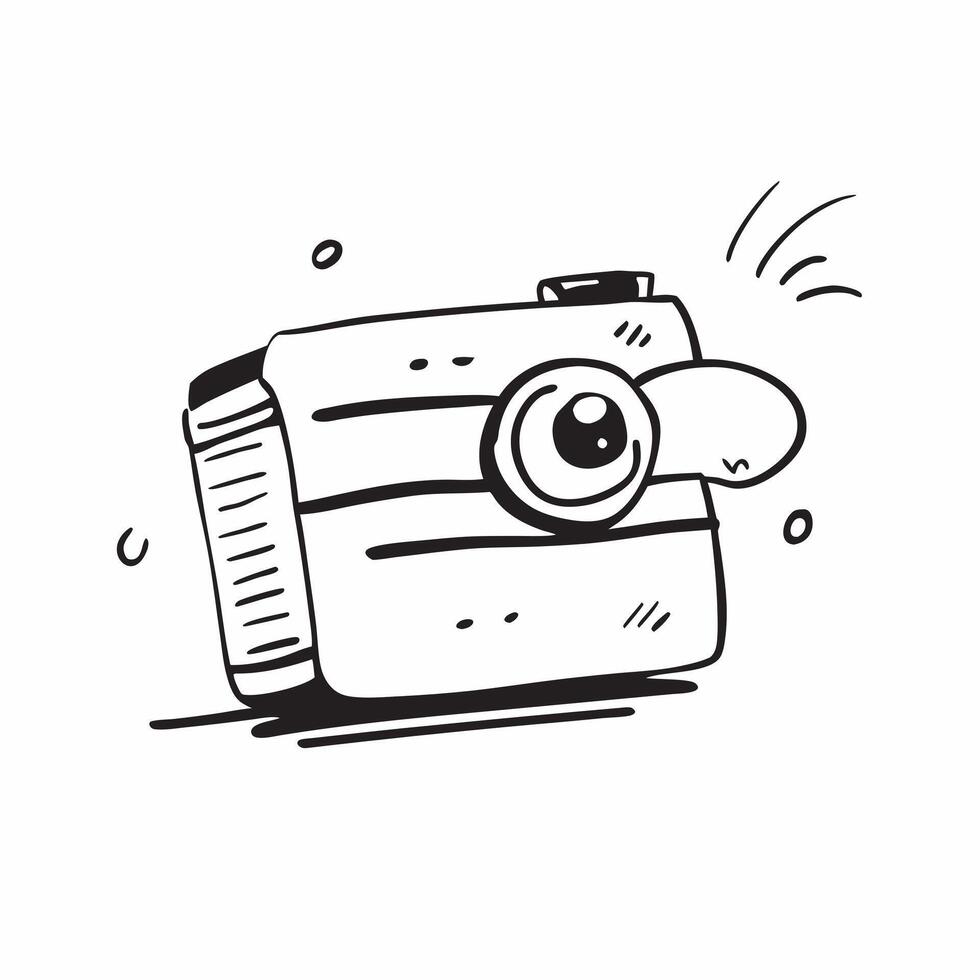 Flat design as Camera icon with copy space on a white background concept as A icon image of a camera icon with generous copy space on a white background ideal for travel and phot Dynamics Set 2 vector
