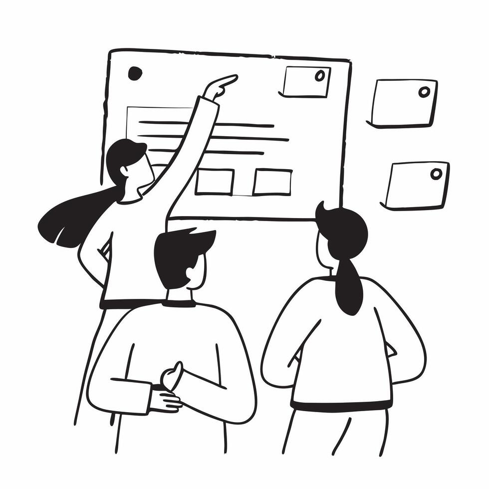 Flat design as Project manager leading a hybrid meeting concept as A icon illustration of a project manager leading a hybrid meeting with both onsite and remote participants usin Dynamics Set 2 vector