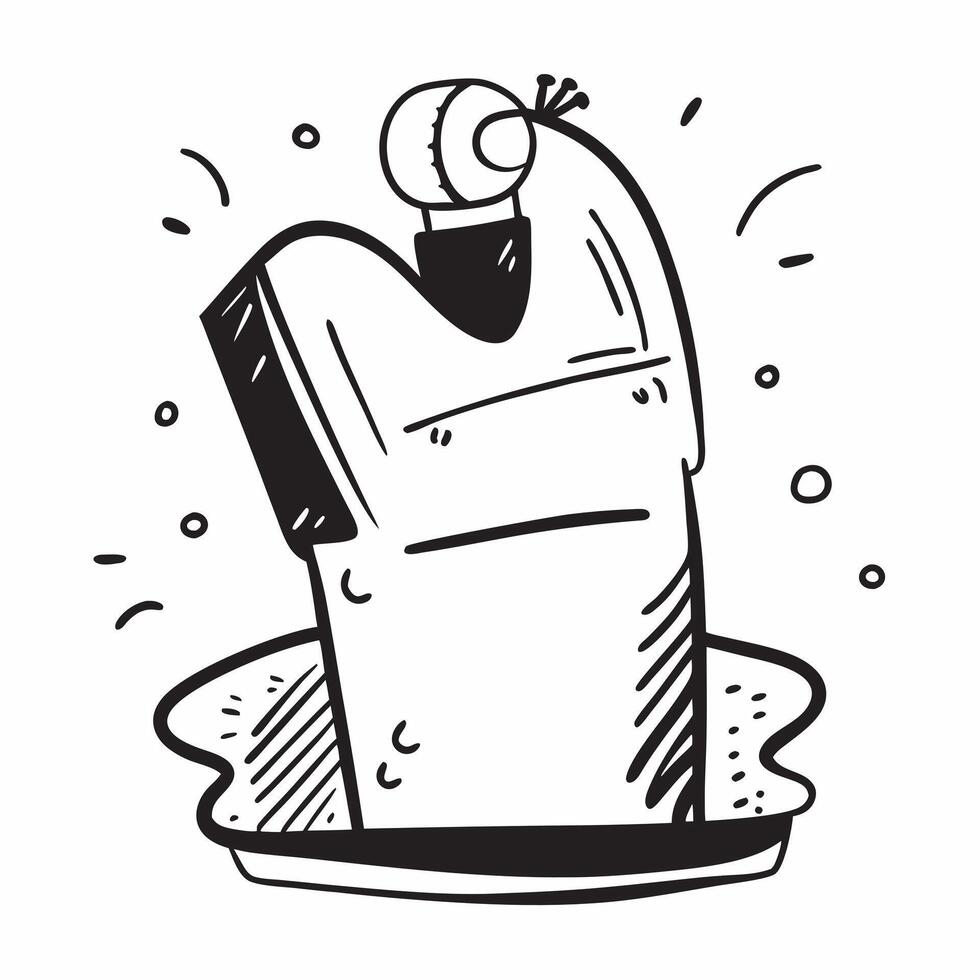 Flat design as Water bottle icon with copy space on a minimalist background concept as A image of a water bottle icon with ample copy space on a minimalist background ideal Dynamics vector