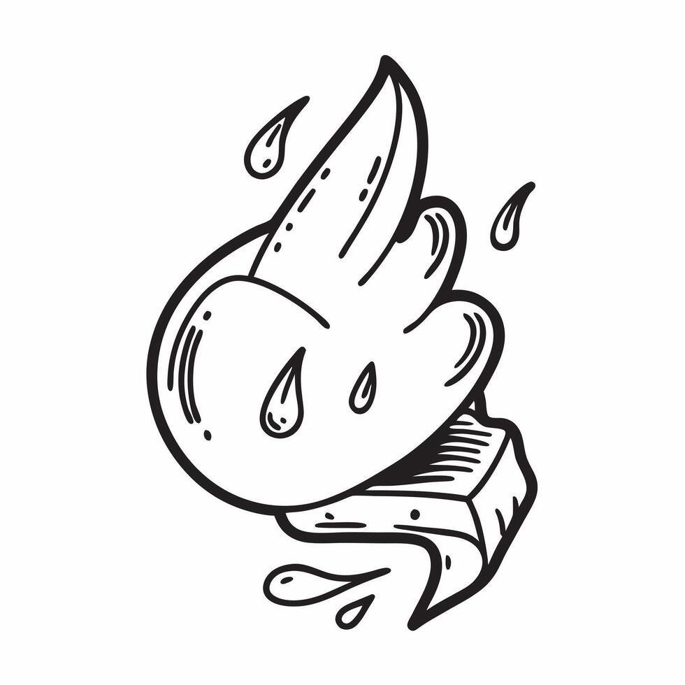 Flat design as Water drop icon with copy space on a minimalist background concept as A icon image of a water drop icon with generous copy space on a minimalist background ideal f Dynamics vector