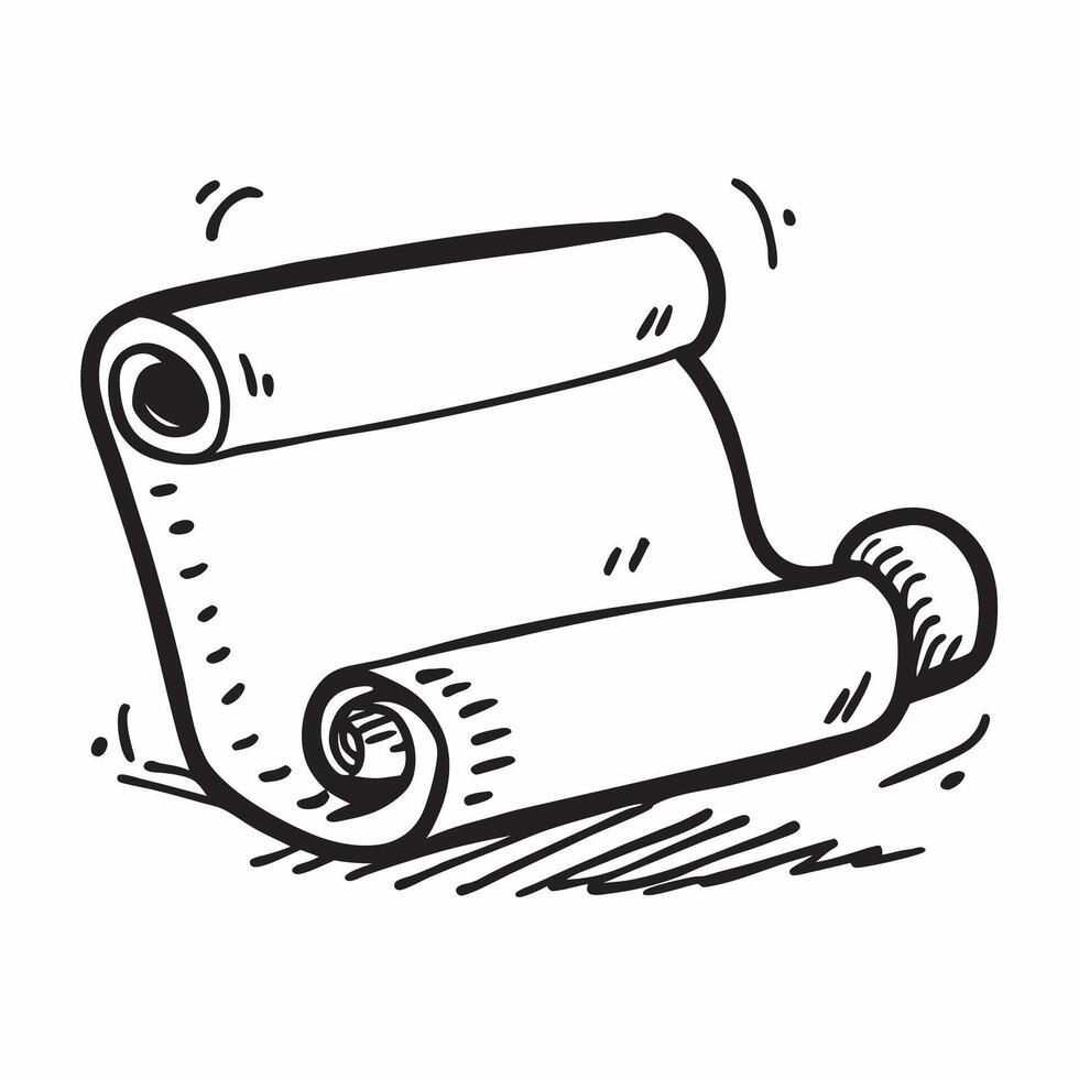 Flat design as Yoga mat icon with copy space on a white background concept as A icon image of a yoga mat icon with generous copy space on a white background ideal for fitness and Dynamics vector