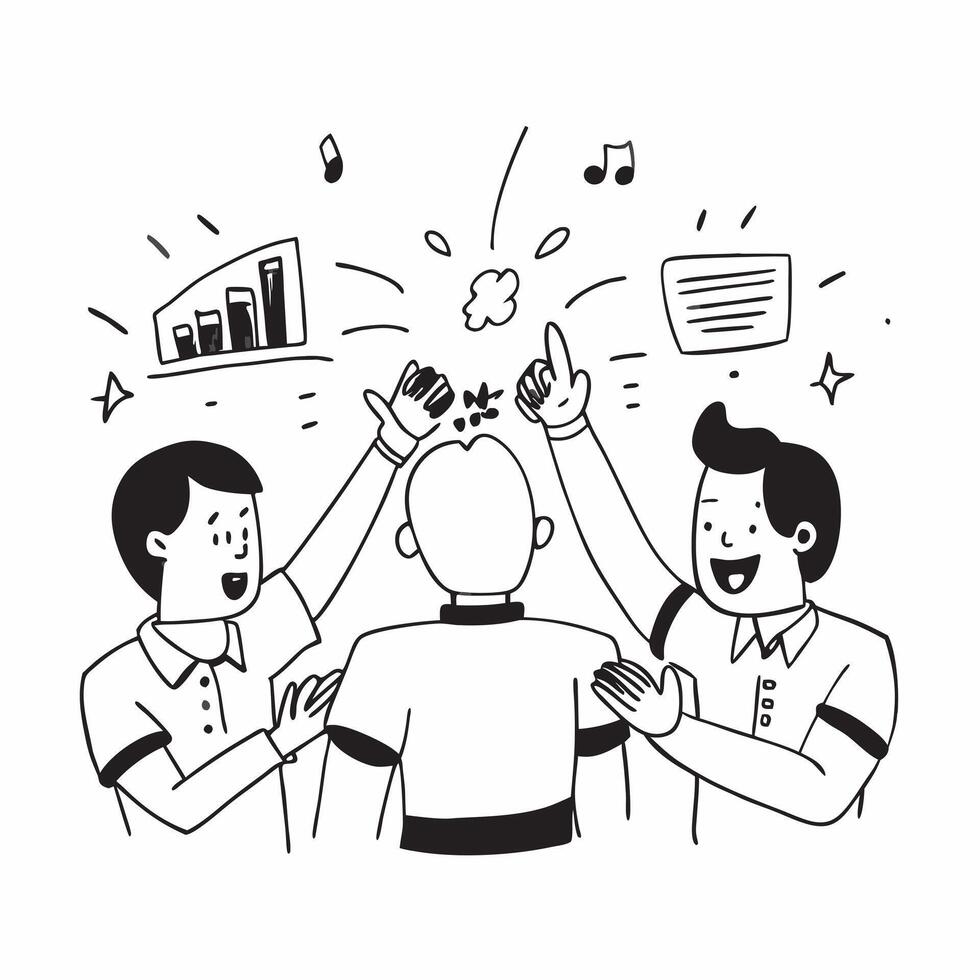 Friends reuniting at a concert concept as Friends reuniting blended with a concert scene symbolizing the excitement and joy of reuniting at a musical event Ideal for social and en Dynamics vector