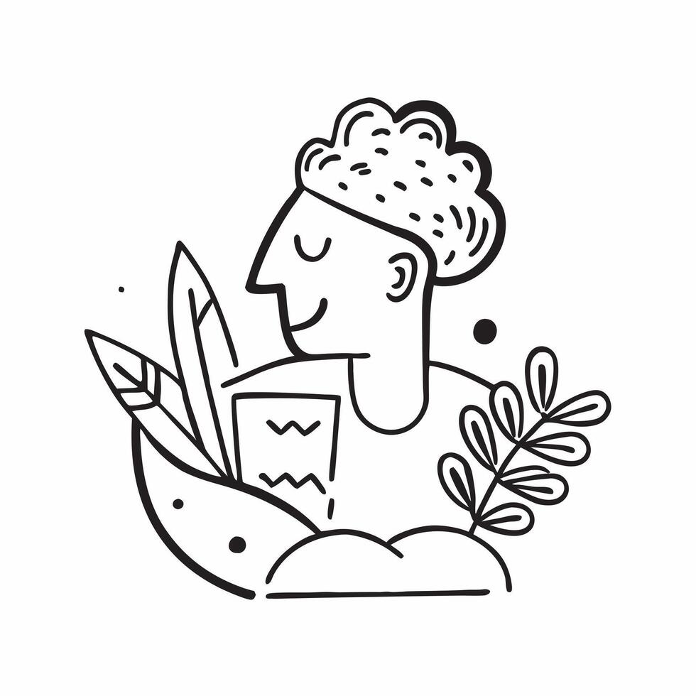 Gardener with vertical farming concept as A gardeners profile blended with vertical farming imagery symbolizing hope and innovation in sustainable agriculture Ideal for agricultur Dynamics vector