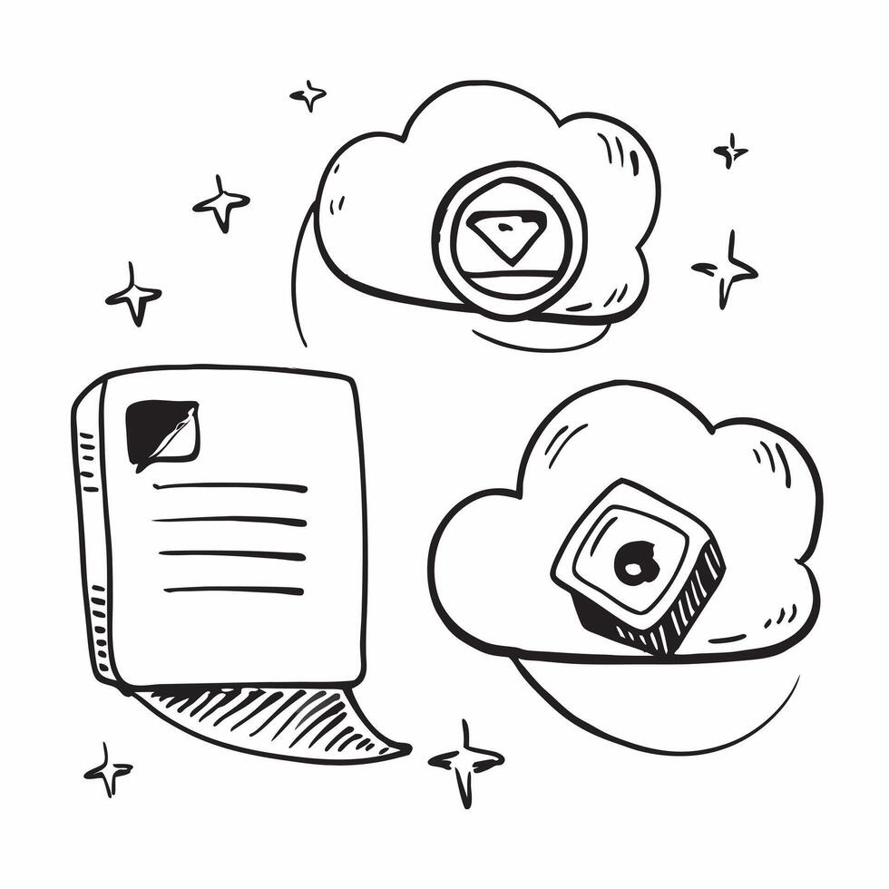 Glossy Glowing Holographic Cloud Icon and Network Icon concept as A photo featuring a glossy glowing holographic cloud icon and a network icon The objects are positioned towards t Dynamics Set 11 vector