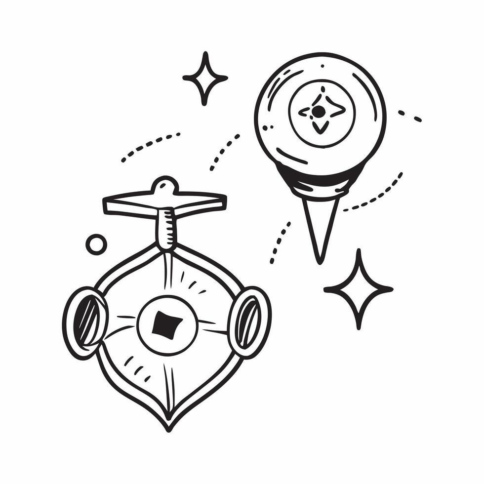 Glossy Glowing Holographic Drone Icon and GPS Icon concept as A photo featuring a glossy glowing holographic drone icon and a GPS icon The objects are positioned towards the right Dynamics Set 2 vector