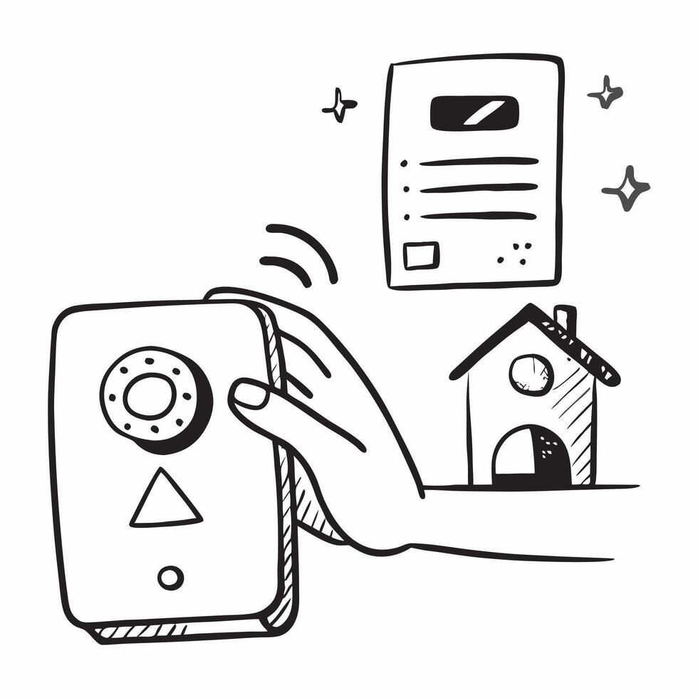 Glossy Glowing Holographic Smart Home Icon and Device Icon concept as A photo depicting a glossy glowing holographic smart home icon and a device icon The objects are positioned c Dynamics Set 2 vector