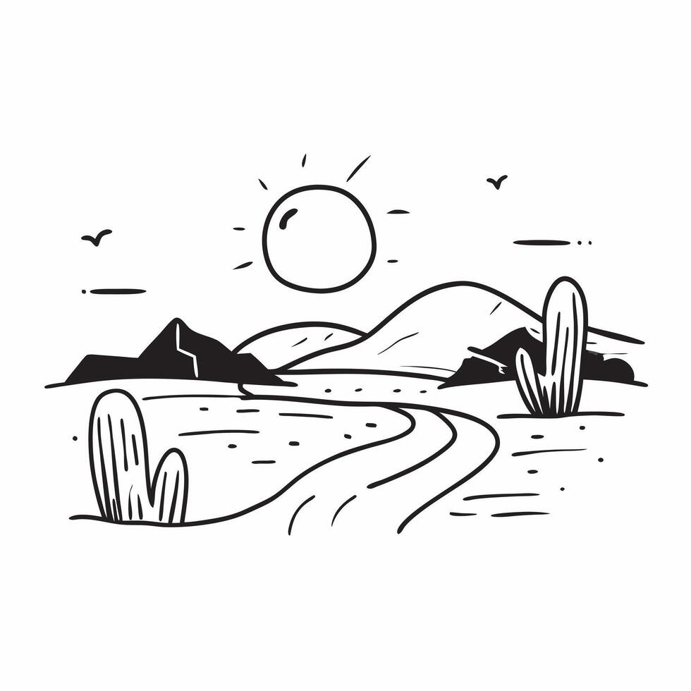 Golden hour over a tranquil desert landscape concept as A peaceful desert landscape bathed in the soft light of the golden hour ideal for business presentations needing a clean and Dynamics vector