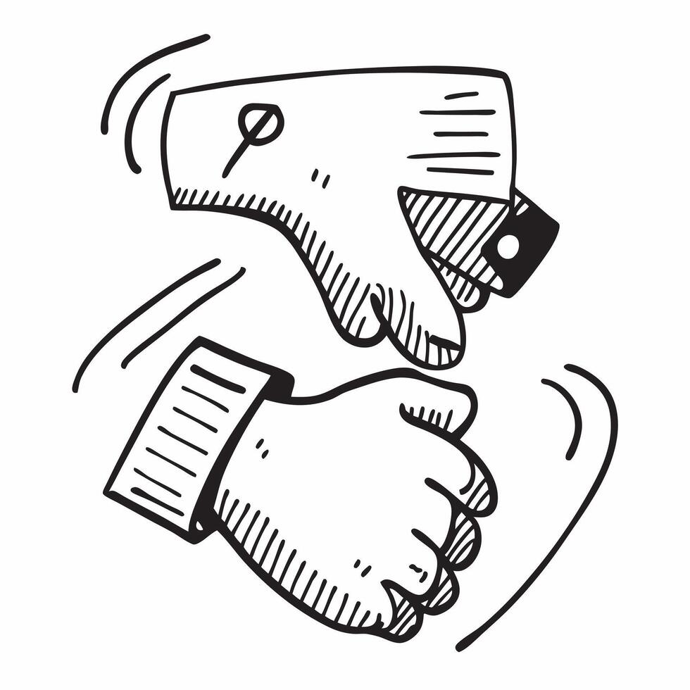 Handshake icon with copy space on a white background concept as A icon image of a handshake icon with generous copy space on a white background ideal for agreement and retirement Dynamics vector