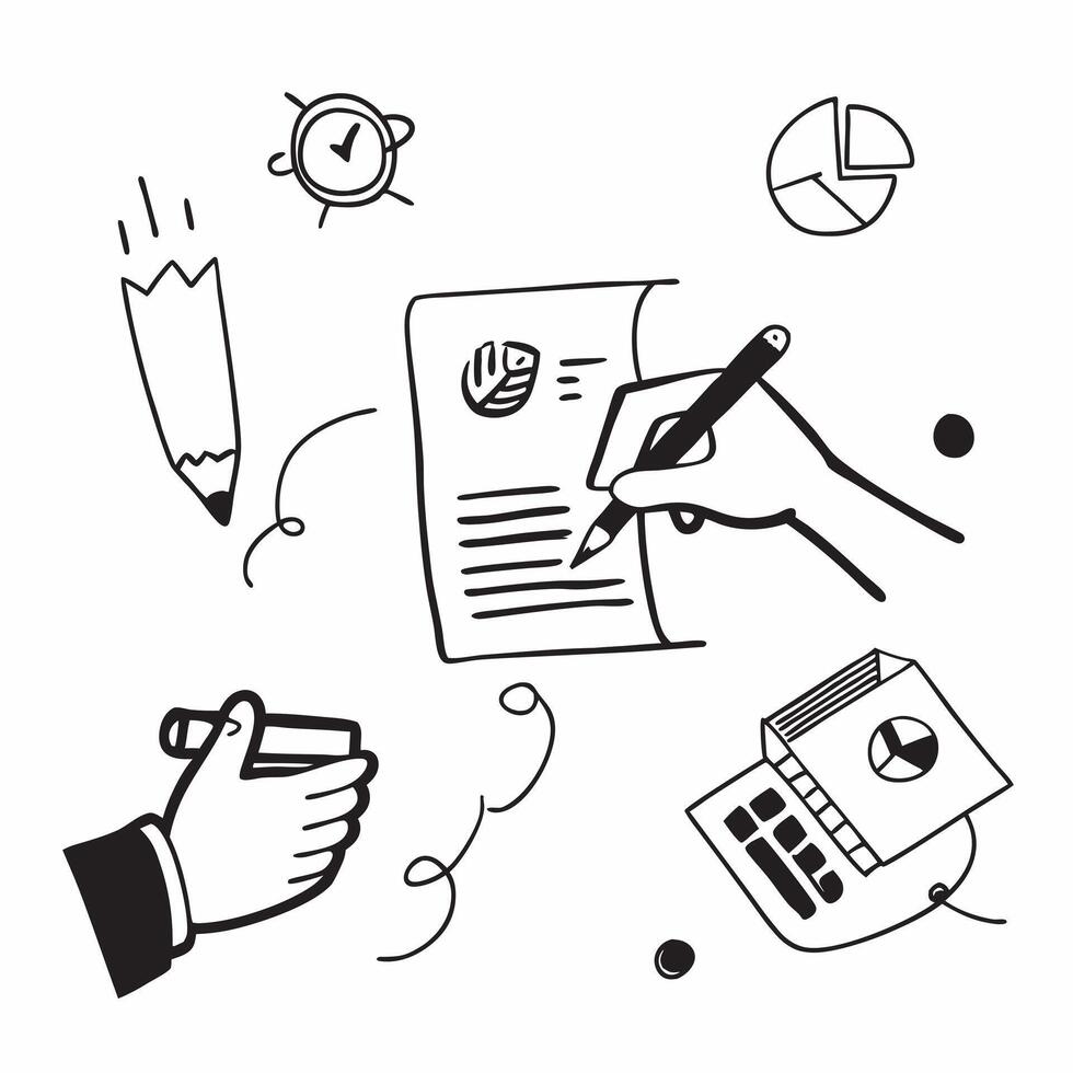 Hand Signing Contract with Holographic Agreement Icon and Signature Icon concept as A photo depicting a hand signing a contract with a glossy glowing holographic agreement icon and Dynamics Set 18 vector