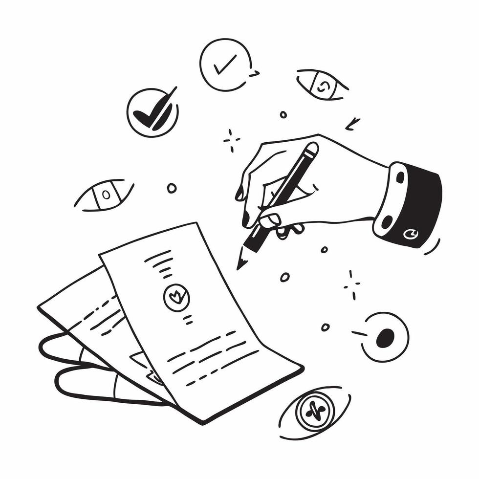 Hand signing contract with holographic privacy and security icons concept as Camera movement Zoom in on the hand signing the contract with holographic privacy and security icons fl Dynamics Set 2 vector
