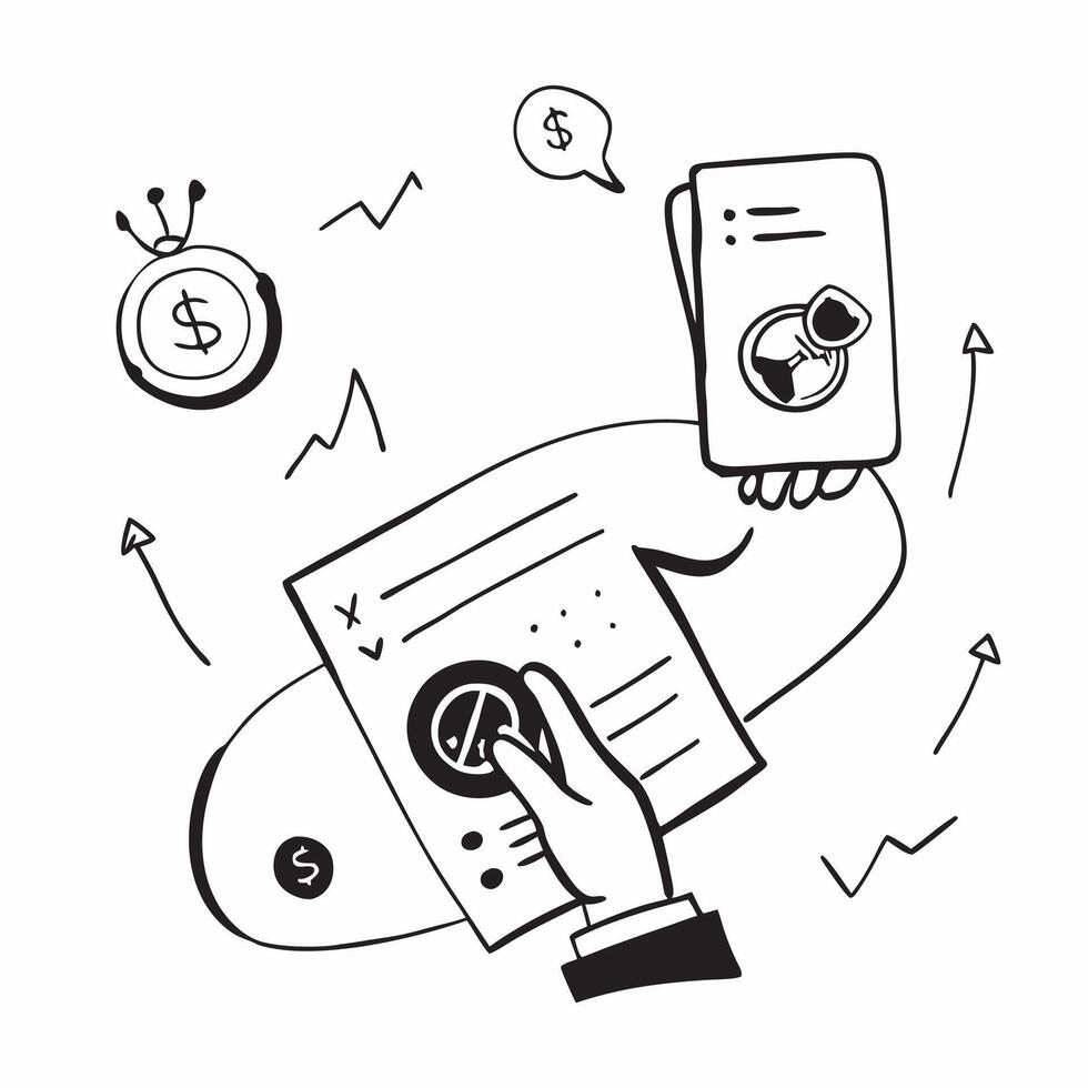 Hand with Holographic Investment Report and Dollar Bills concept as A photo depicting a hand holding a holographic investment report and dollar bills The hand is positioned toward Dynamics vector