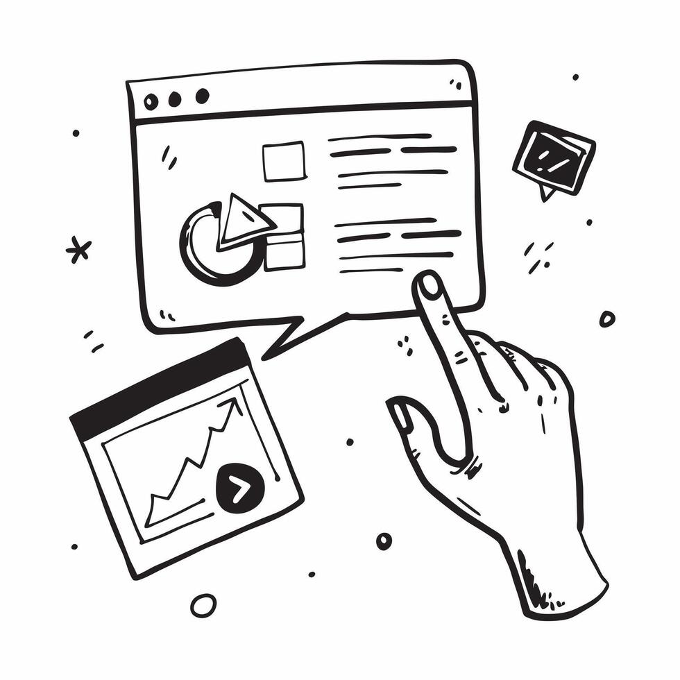 Hand with Holographic Presentation Slides and Pointer concept as A photo featuring a hand displaying a holographic presentation slides icon and a pointer The hand is positioned to Dynamics vector