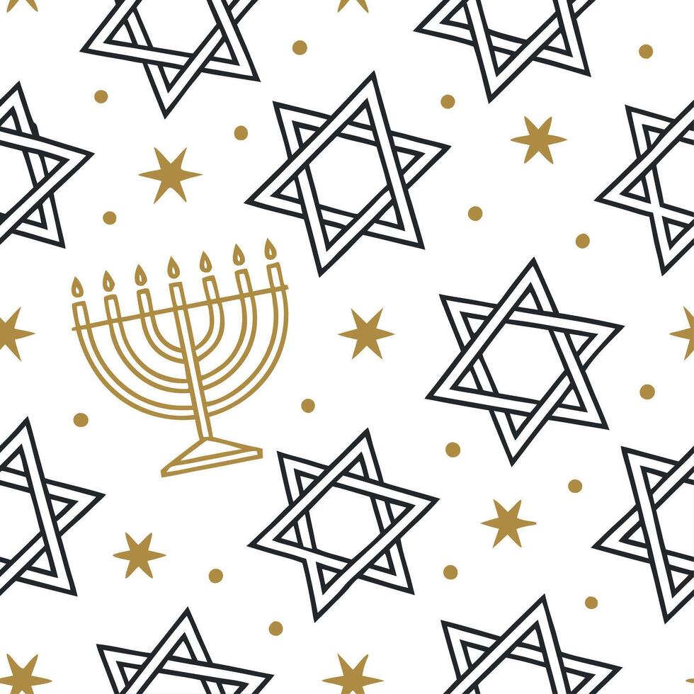 Hanukkah stars seamless pattern with gold accents and twinkling lights for a luxurious holiday feel concept as Luxurious Hanukkah stars pattern with gold accents and twinkling ligh Dynamics vector