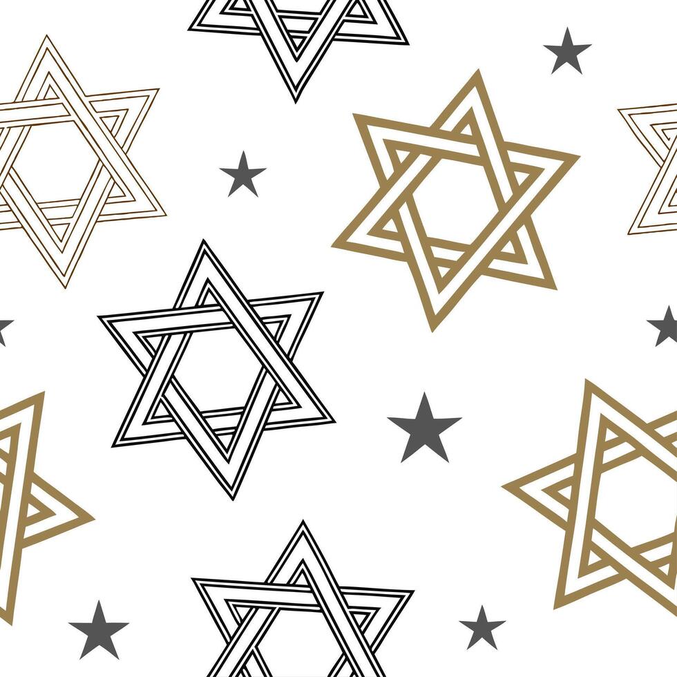 Hanukkah stars seamless pattern with silver blue and white for a cool winter themed holiday look concept as Winter inspired Hanukkah stars pattern with silver blue and white tones Dynamics Set 3 vector