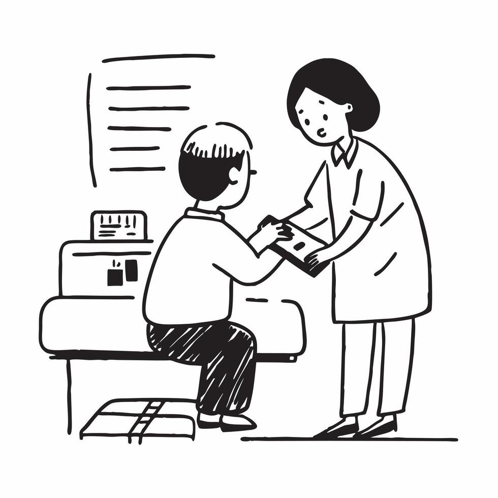 Home health aide assisting a patient with mobility exercises concept as A home health aide assists a patient with mobility exercises emphasizing care and support Ideal for home ca Dynamics vector