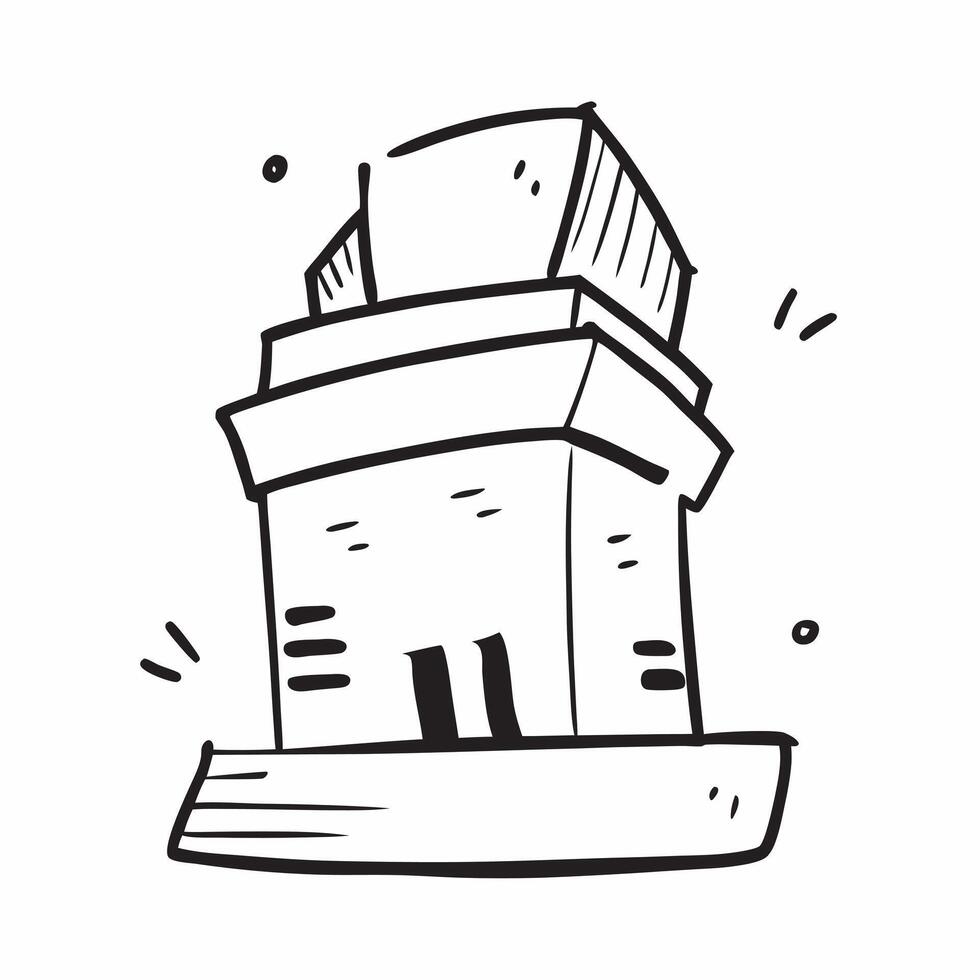 Hotel icon with copy space on a white background concept as A icon image of a hotel icon with generous copy space on a white background ideal for travel and accommodation themed Dynamic Dynamics vector