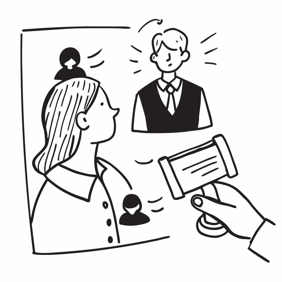 HR manager with discrimination lawsuit concept as An HR managers profile blended with a discrimination lawsuit symbolizing the challenges of workplace legal issues Perfect for HR Dynamics vector
