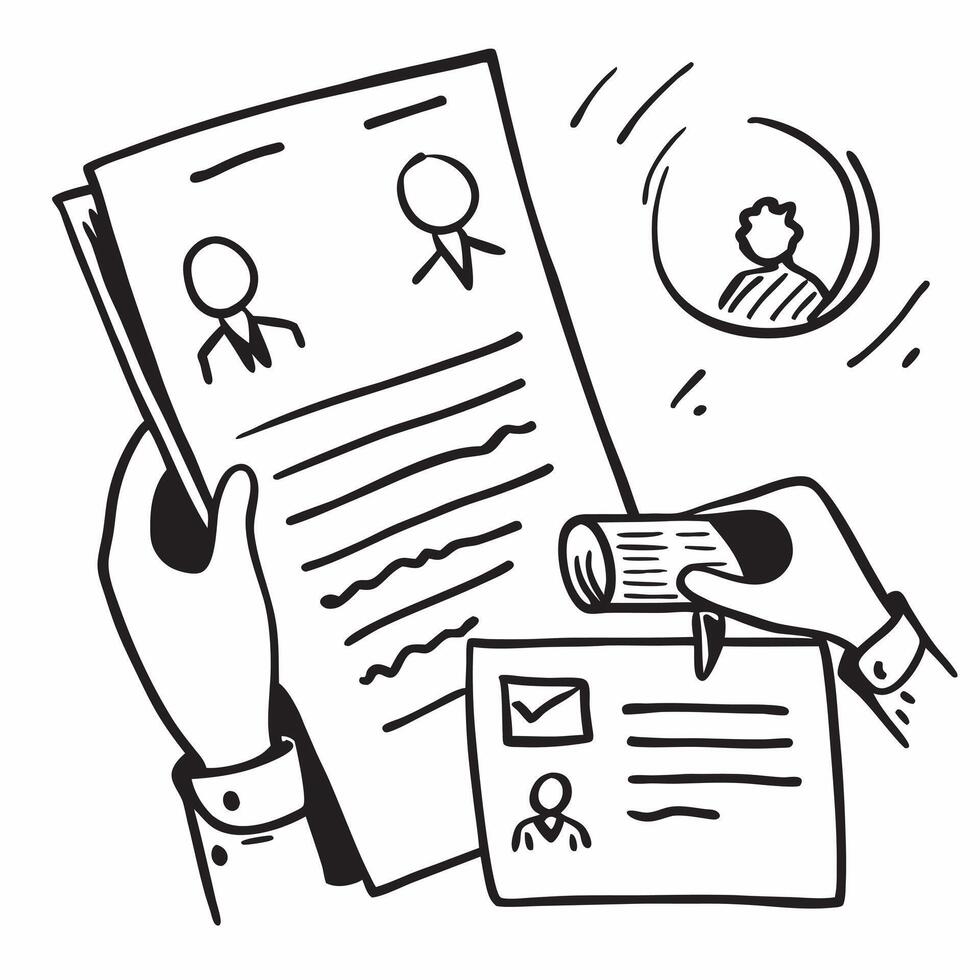 HR with layoff policy concept as An HR professionals profile blended with a layoff policy document symbolizing the formal guidelines for employee termination Ideal for business an Dynamics vector