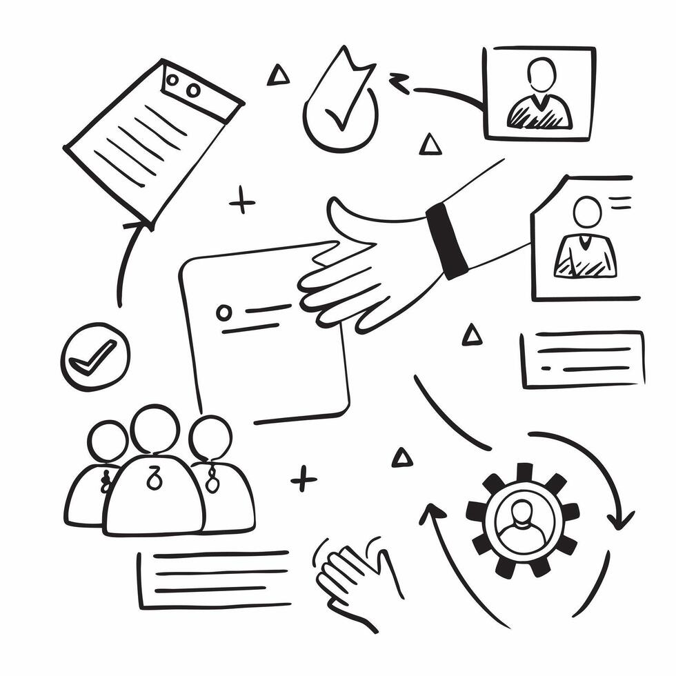 HR with employee assistance program concept as An HR professionals profile blended with an employee assistance program symbolizing support during layoffs Perfect for business and Dynamics vector