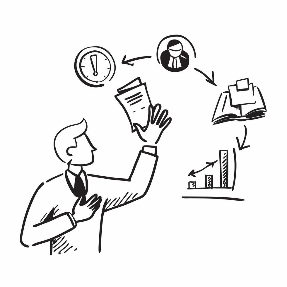 Human resources manager with training programs concept as A human resources managers profile blended with training programs symbolizing workforce development and talent management Dynamics vector