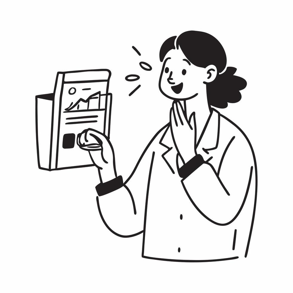 Influencer reviewing a mockup skincare set concept as An influencer reviews a mockup skincare set emphasizing the benefits of each product Ideal for skincare and beauty ads in Ph Dynamics vector