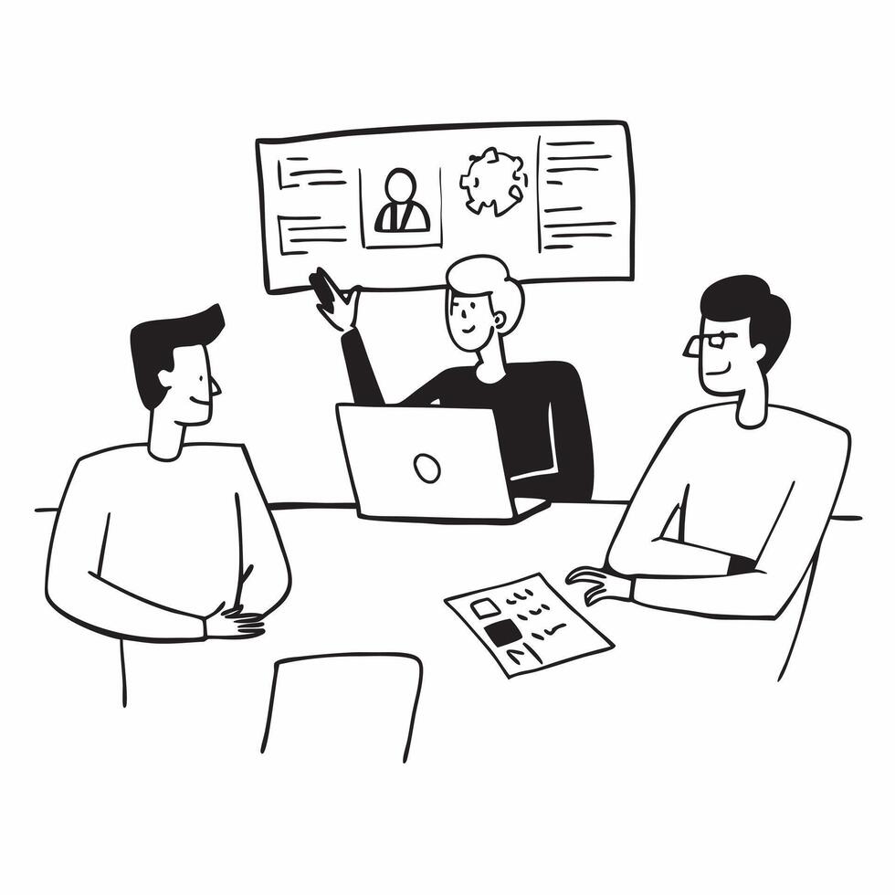 IT director managing a hybrid cybersecurity meeting concept as An IT director managing a hybrid cybersecurity meeting with onsite and remote participants emphasizing security measu Dynamics vector