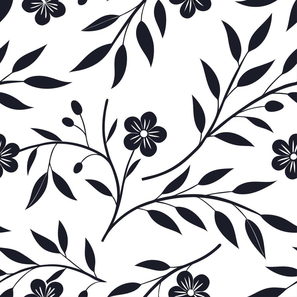 Japanese sumi e inspired seamless tile pattern with minimalist black and white strokes for elegant home decor concept as Minimalist black and white sumi e brush strokes arranged se Dynamics vector