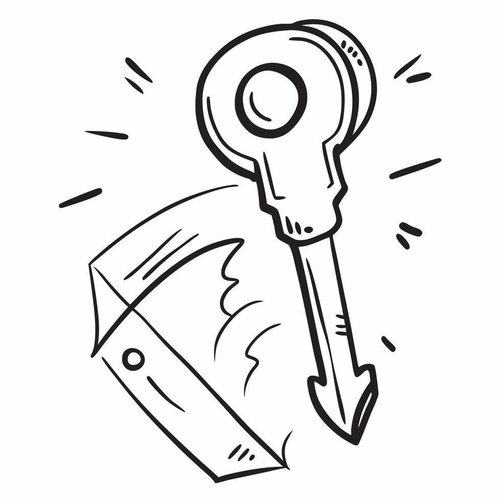 Key icon with copy space on a white background concept as A icon image of a key icon with ample copy space on a white background perfect for security and automotive themed visual Dynamic Dynamics vector
