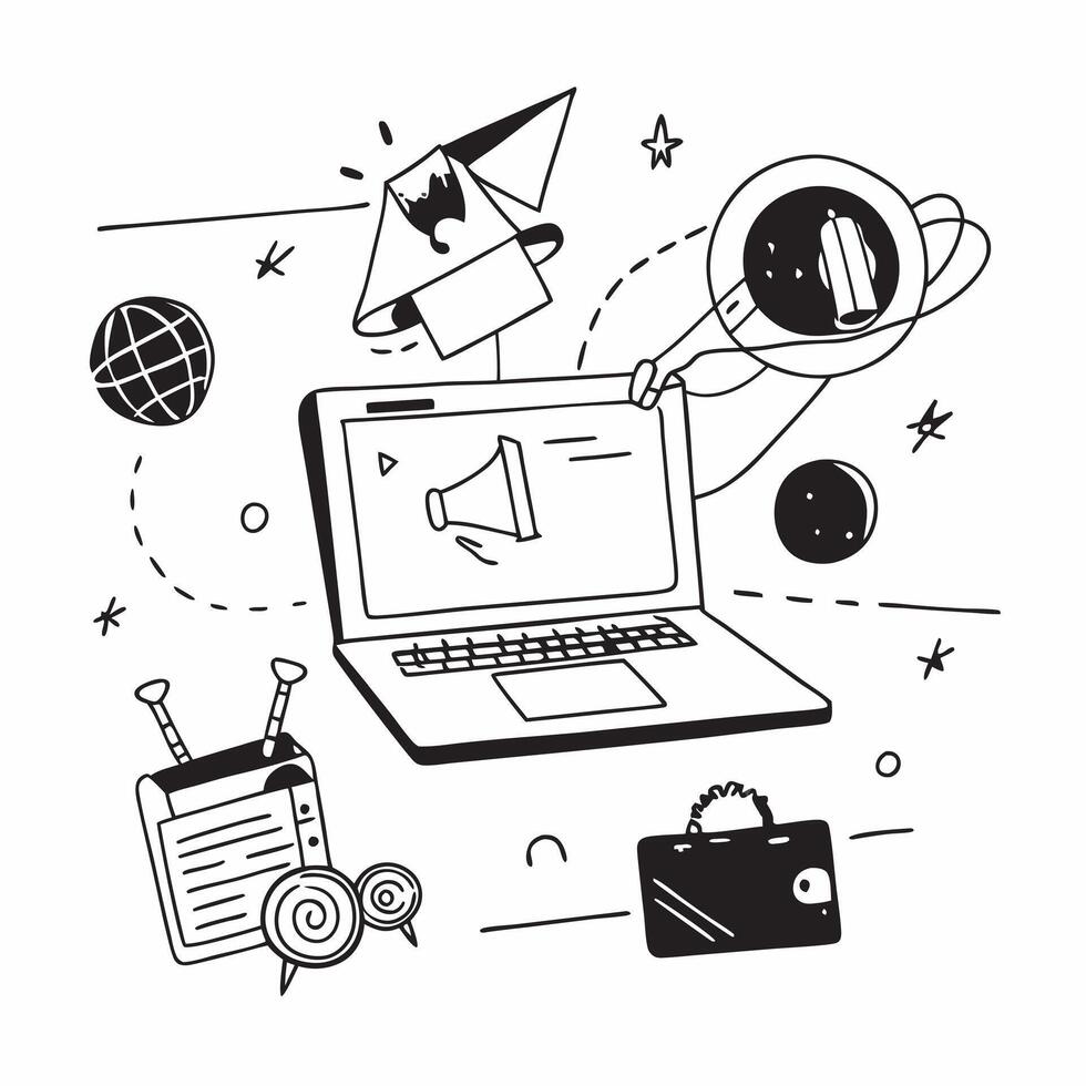 Laptop with holographic AI travel plans and holiday icons concept as Camera movement Pan across the laptop screen with a focus on glowing holographic AI travel plans and holiday ic Dynamics vector