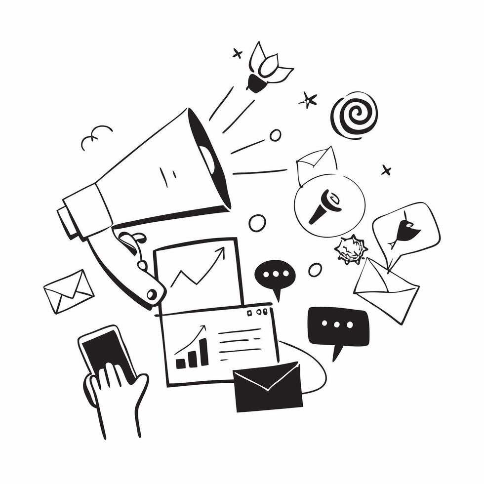 Marketing illustration with copy space for business reports concept as A visually appealing marketing illustration with copy space designed to enhance business reports and presenta Dynamics Set 2 vector