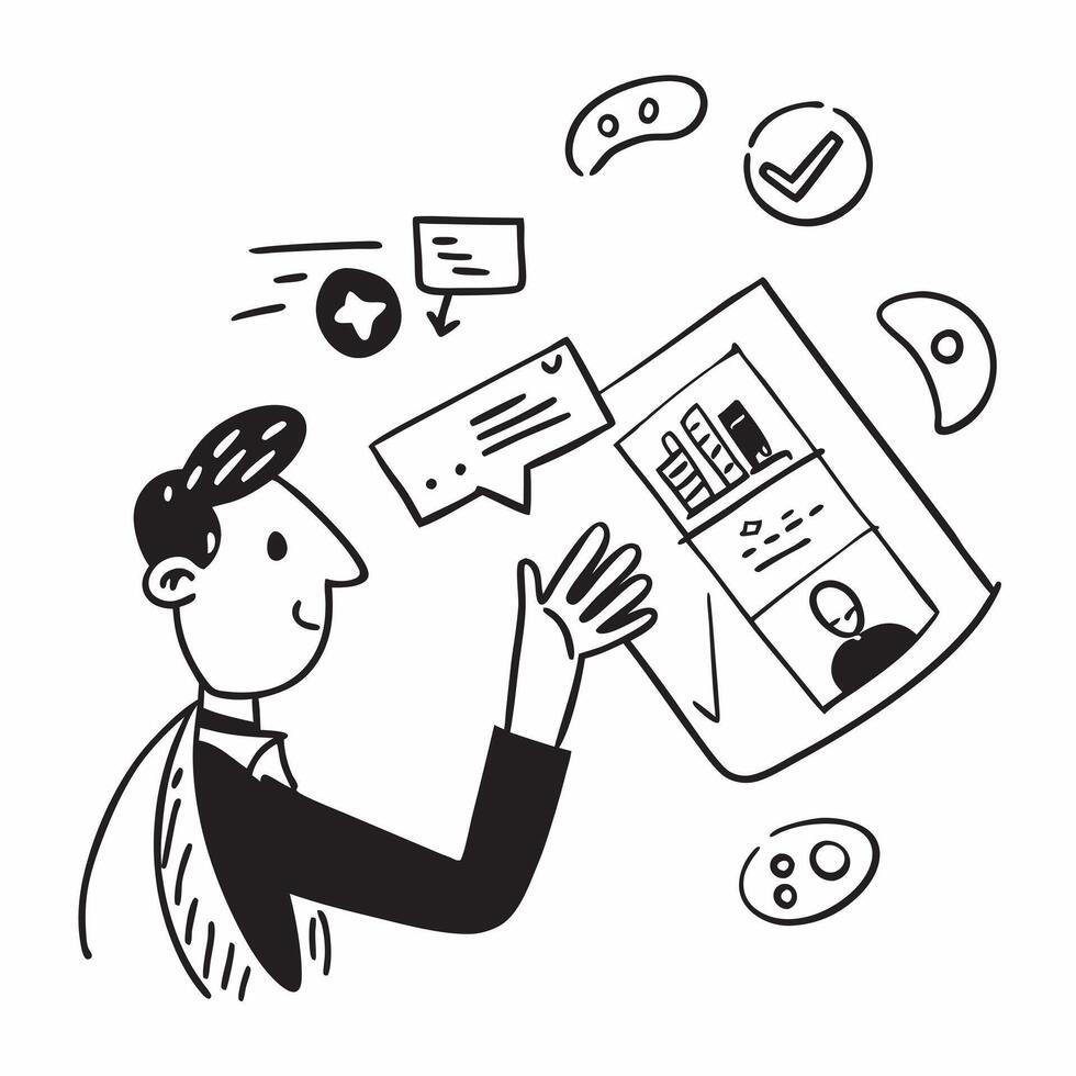 Marketing manager with product branding concept as A marketing managers profile blended with product branding imagery symbolizing the role of marketing and brand management in the Dynamics vector