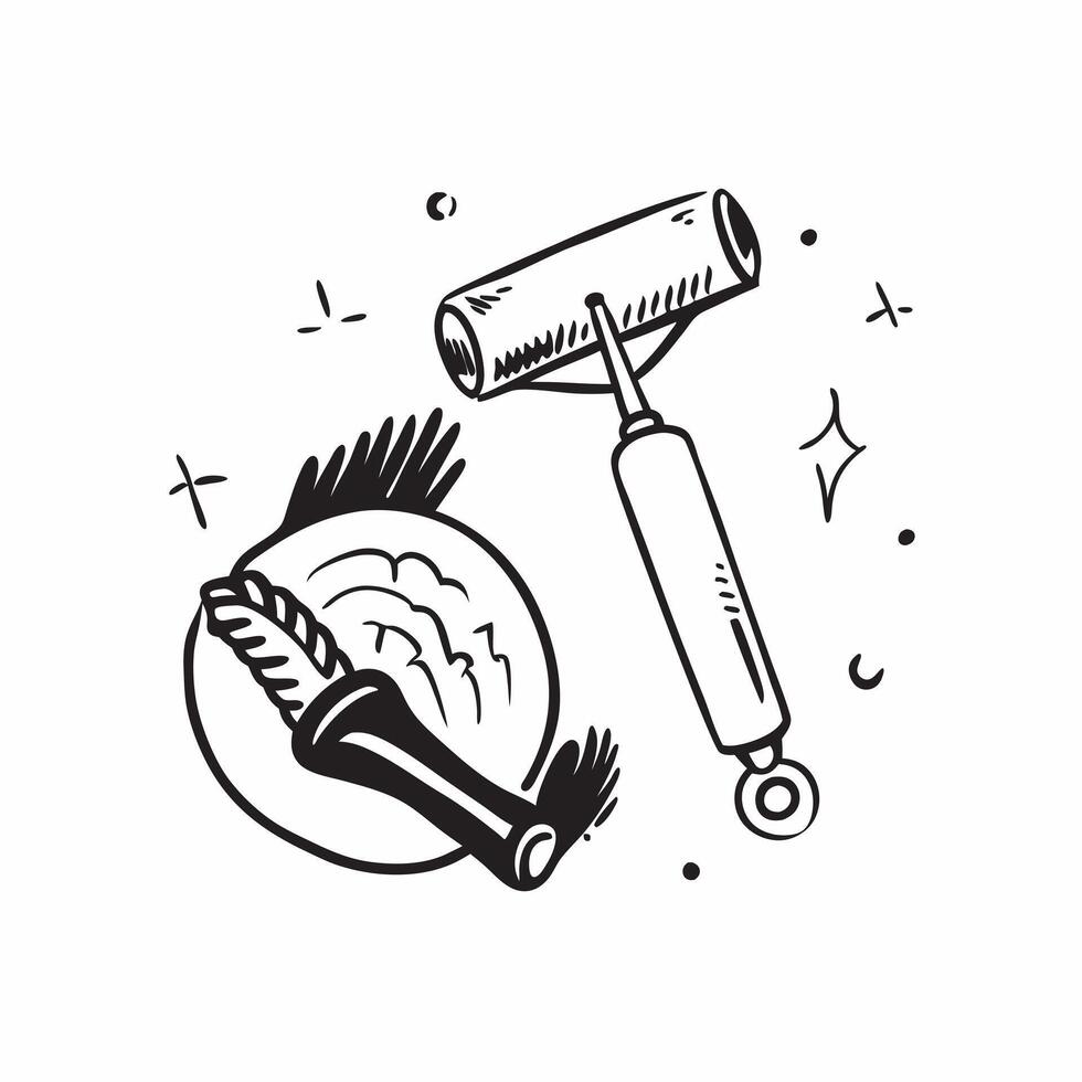 Massage roller and baseball bat concept as A massage roller and a baseball bat symbolizing the connection between recovery and sport ideal for isolated icon designs on a white ba Dynamics vector