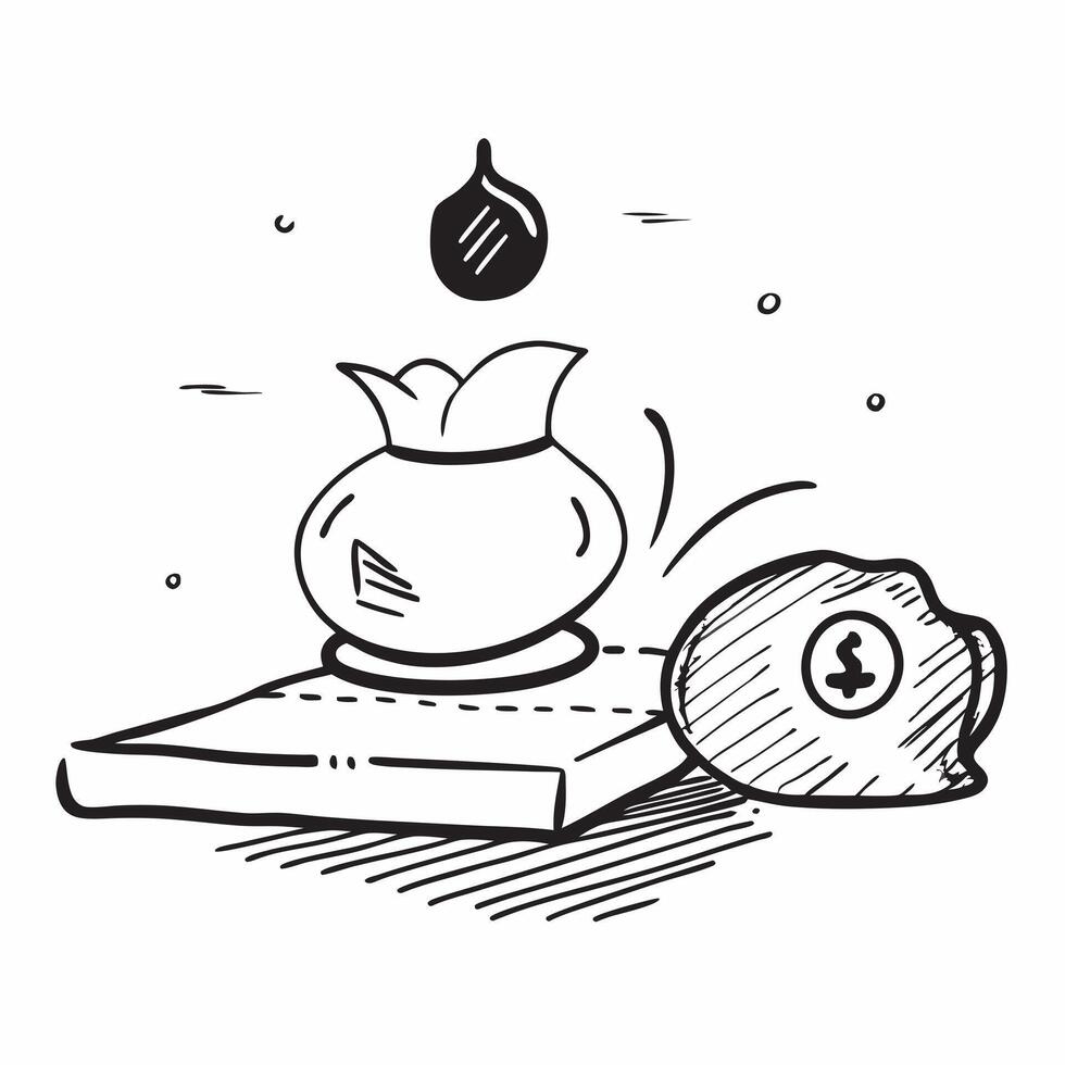 Meditation cushion and gold coin concept as A meditation cushion and a gold coin representing the integration of mental wellness and financial stability ideal for isolated icon d Dynamics vector