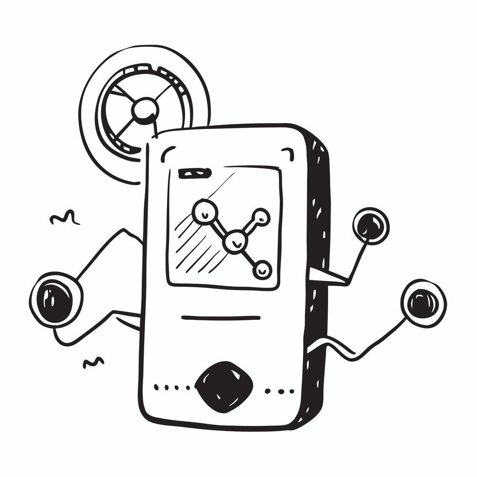 Mobile Phone with Holographic Health Network Icon and Connectivity Icon concept as A photo depicting a mobile phone with a glossy glowing holographic health network icon and connec Dynamics vector