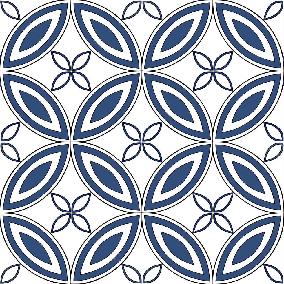 Moroccan Zellige Patterns seamless tile pattern with vibrant blues and intricate geometric designs for exotic home decor concept as Vibrant blue Moroccan zellige patterns and intri Dynamics vector