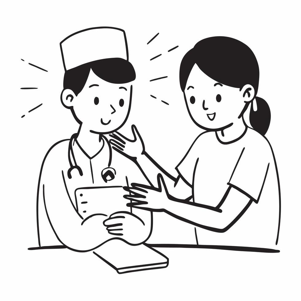 Nurse assisting a patient with wound care concept as A nurse assists a patient with wound care showcasing precision and support Ideal for nursing and healthcare ads in Photo Stoc Dynamics vector