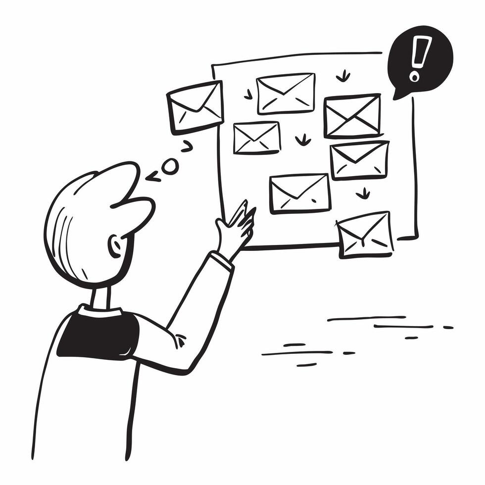 Office worker with email scheduling concept as An office workers profile blended with email scheduling symbolizing organization and productivity through emails Ideal for business Dynamics vector
