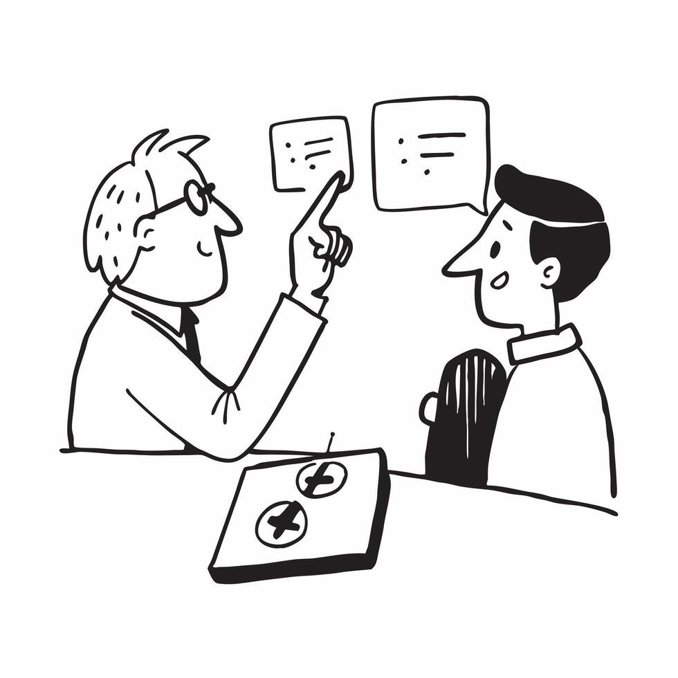 Oncologist discussing treatment plans with a cancer patient concept as An oncologist discusses treatment plans with a cancer patient showcasing expertise and compassion Ideal for Dynamics vector