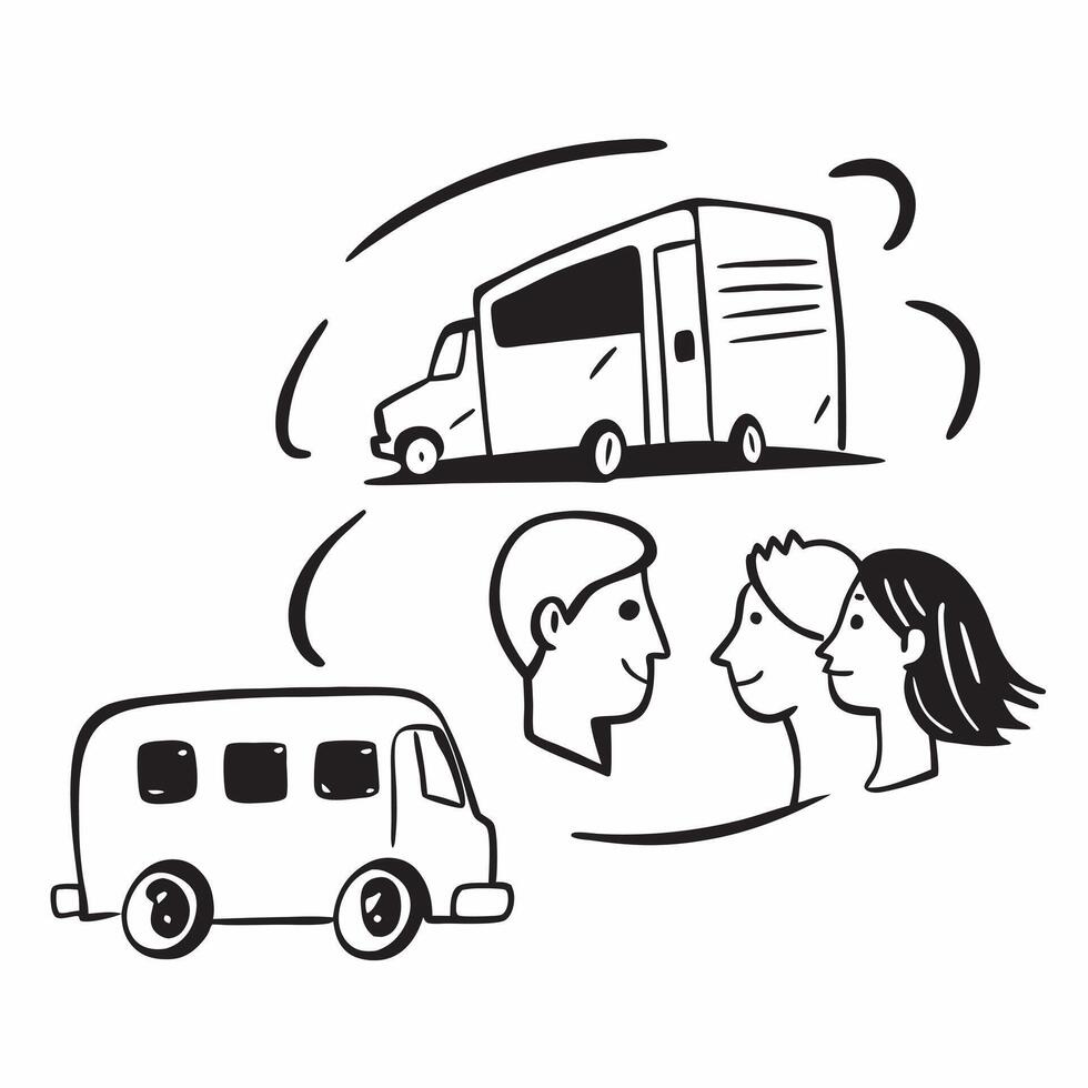 Parent and child with a school bus concept as A parent and childs profile merged with a school bus symbolizing the bittersweet nature of farewells and new beginnings Perfect for e Dynamics vector