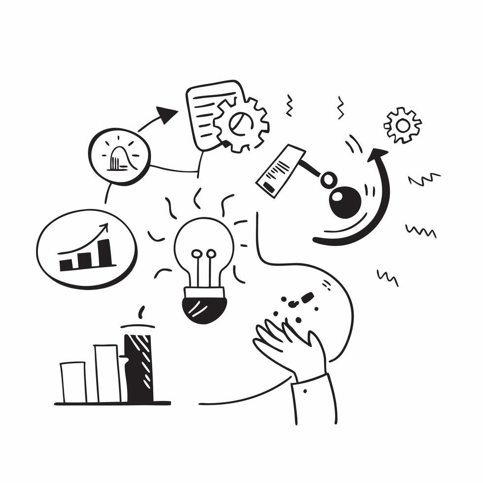 Researcher with climate impact studies concept as A researchers profile blended with climate impact studies symbolizing hope and scientific inquiry into the effects of climate chan Dynamics vector