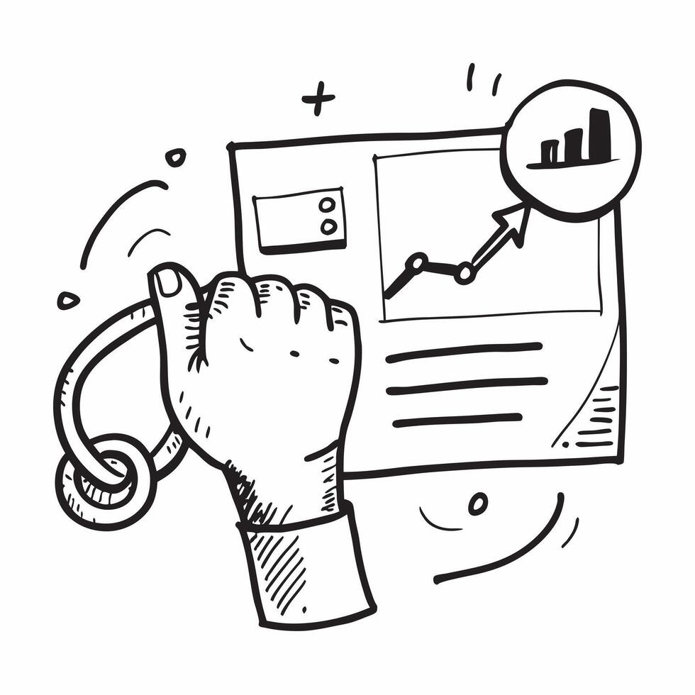 Resistance band and financial chart concept as A resistance band and a financial chart symbolizing strength training and financial growth perfect for isolated designs on a c Dynamics vector