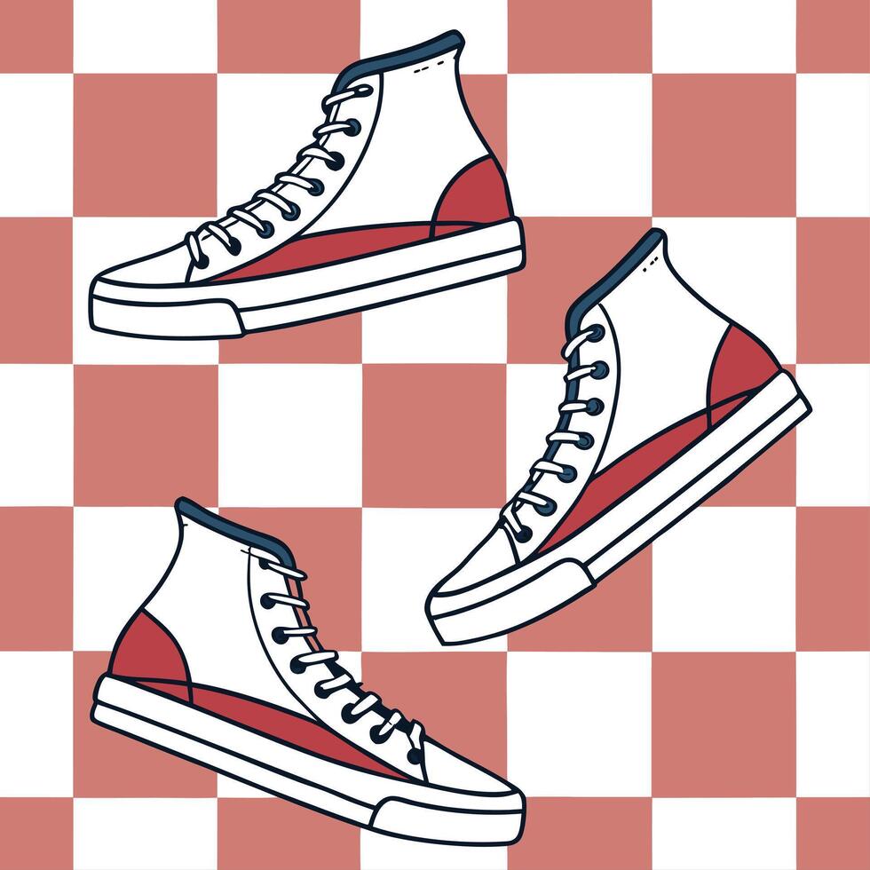 Retro checkerboard seamless pattern with bold colors and modern twists for contemporary designs concept as Contemporary retro checkerboard pattern with bold colors and modern twist Dynamics vector