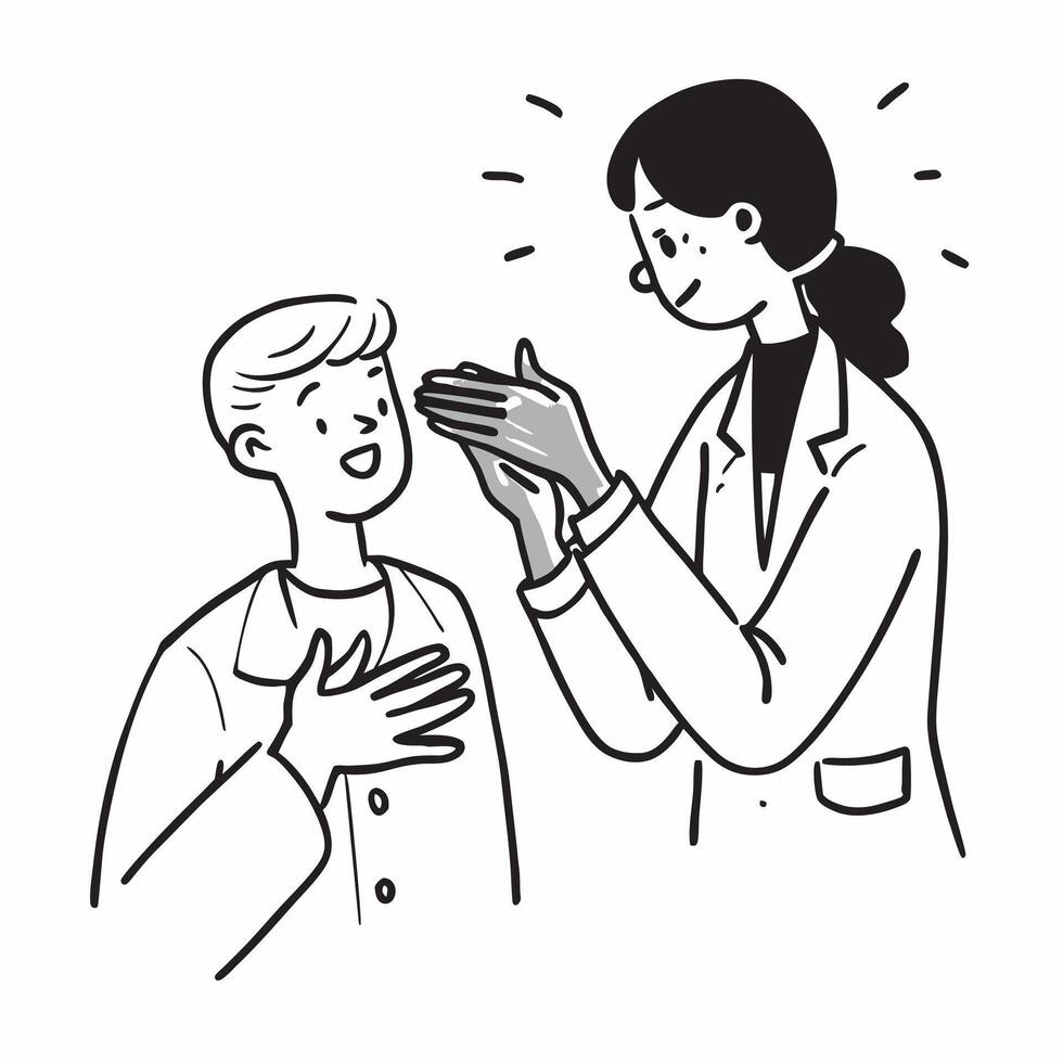 Rheumatologist examining a patients joints concept as A rheumatologist examines a patients joints showcasing expertise and care Ideal for rheumatology and healthcare ads in Photo Dynamics vector