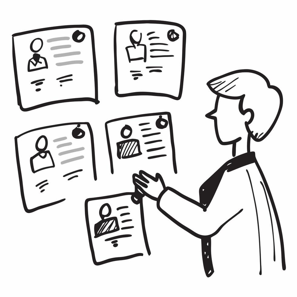 Risk manager with vendor risk profiles concept as A risk managers profile blended with vendor risk profiles symbolizing risk evaluation in vendor management Ideal for business and Dynamics vector