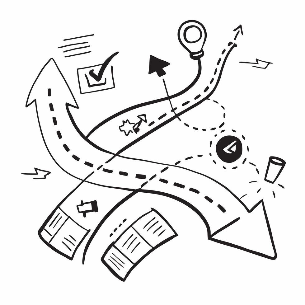 Roadmap icon with ample space for text and graphics concept as An iconographic roadmap design offering ample space for both text and graphics perfect for illustrating comprehensive Dynamic Dynamics vector
