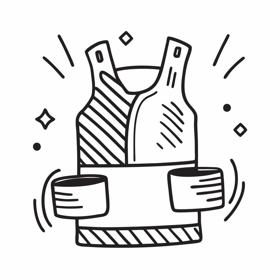 Safety vest and assembly line concept as A safety vest paired with an assembly line symbolizing the visibility and safety measures in manufacturing processes perfect for isolated v Dynamics vector